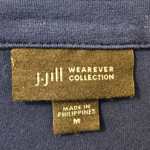 J. Jill Wearever Womens Lightweight Cardigan Top Button Up Soft Rayon Blue M - Picture 6 of 9